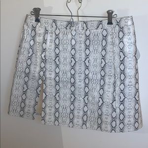 Faux level snakeskin skirt